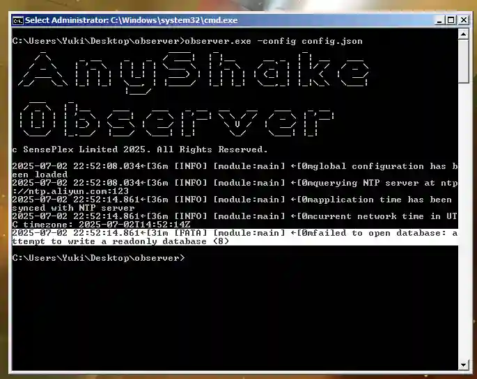 Database Readonly error
