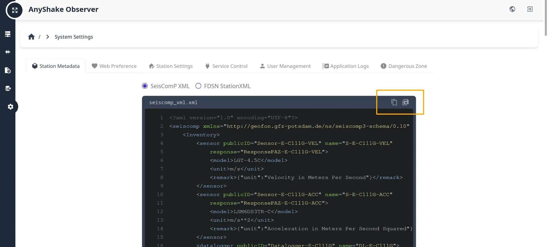 Download Metadata