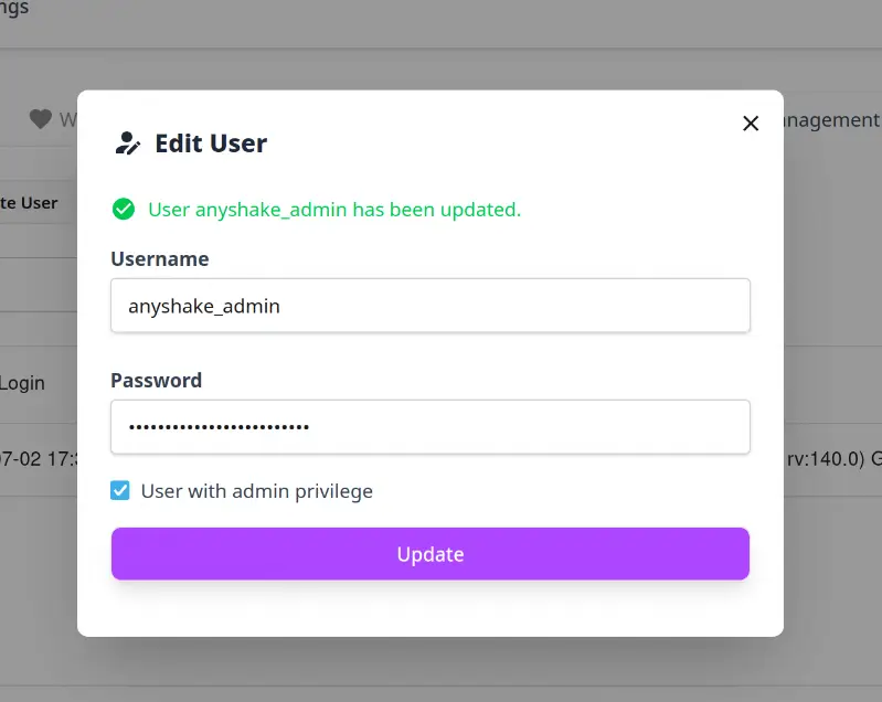 New Password Set